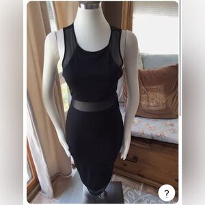 Mesh-Inset Express dress